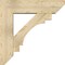 Ekena Millwork Merced Slat Rough Sawn Bracket w/ Offset Brace, Douglas Fir, 8"W x 30"D x 30"H BKT0806X30X30MRC06RDF - alternate 4
